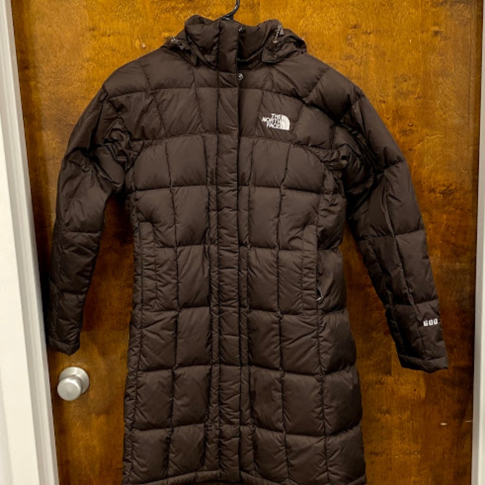 NORTH FACE Metropolis Parka Down 600 XS Brown NWT